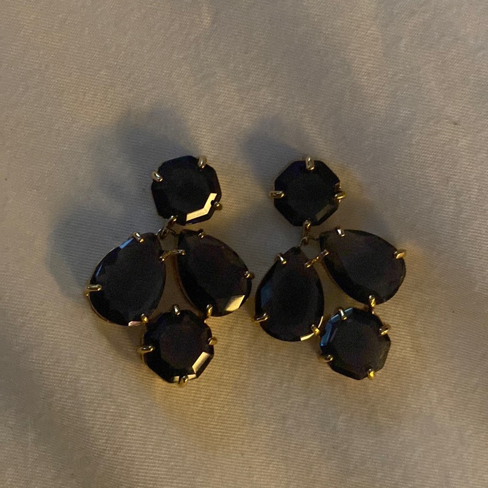 Navy Kate Spade earrings